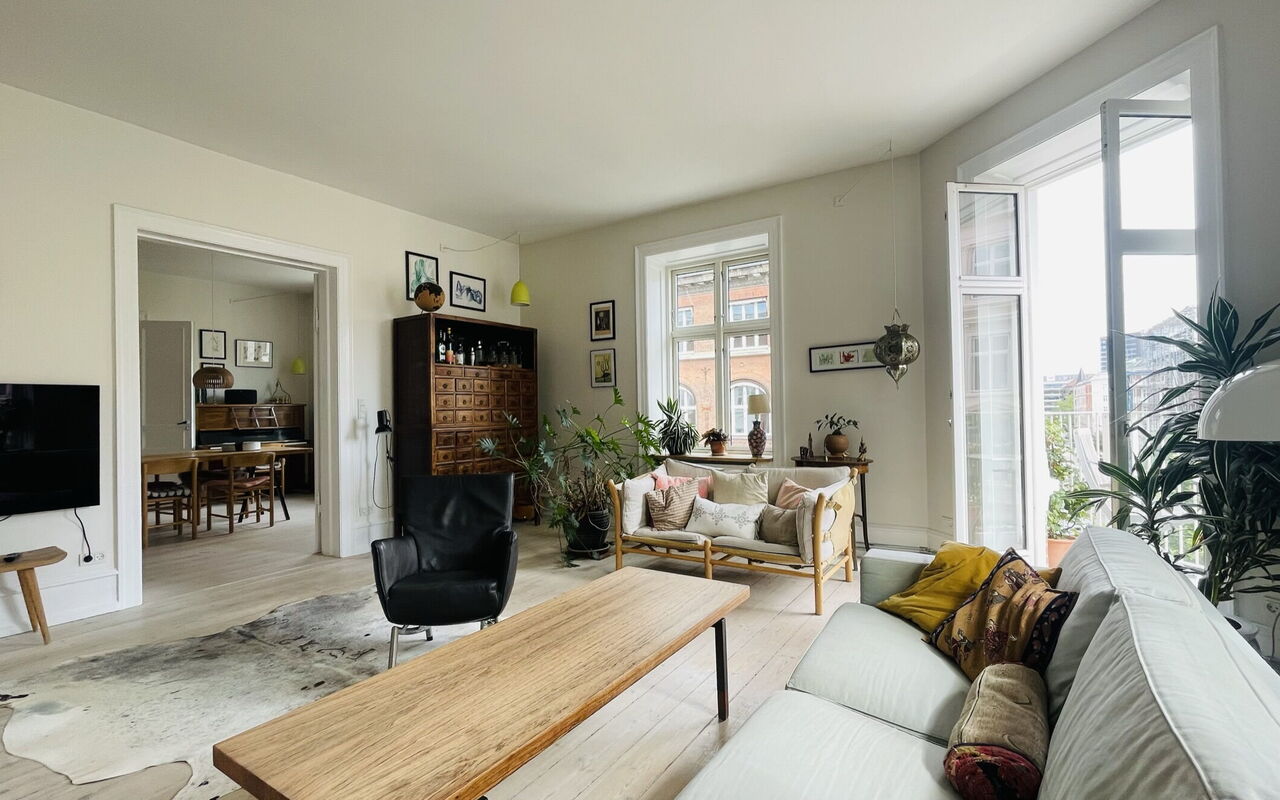 Østerbro - 5 People - 3 Br - Super Area: Vardagsrum