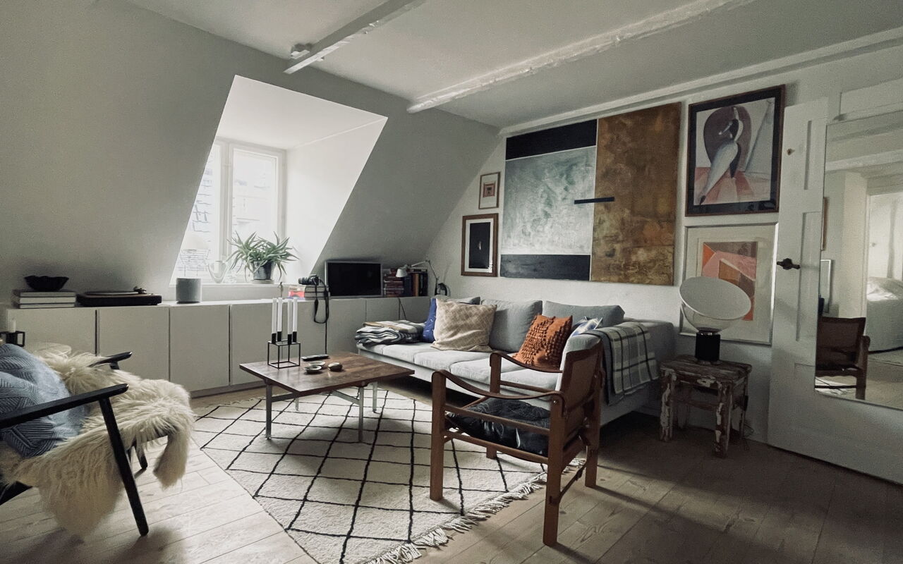 Absolute Center -2 People - 1 Br -private Terrasse: Vardagsrum